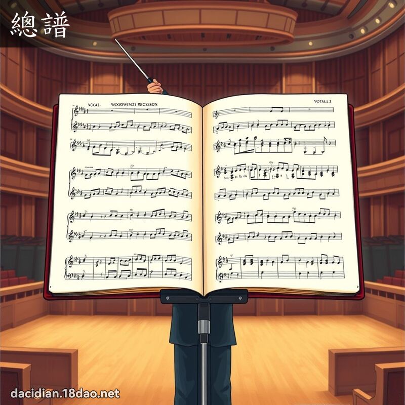 总谱 - 国语大辞典配图