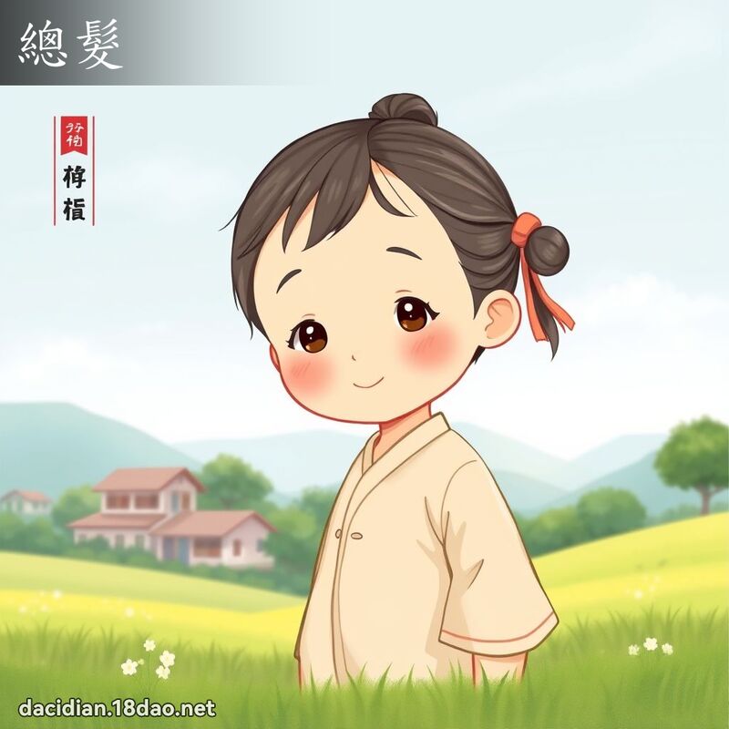 總髮 - 國語大辭典配圖