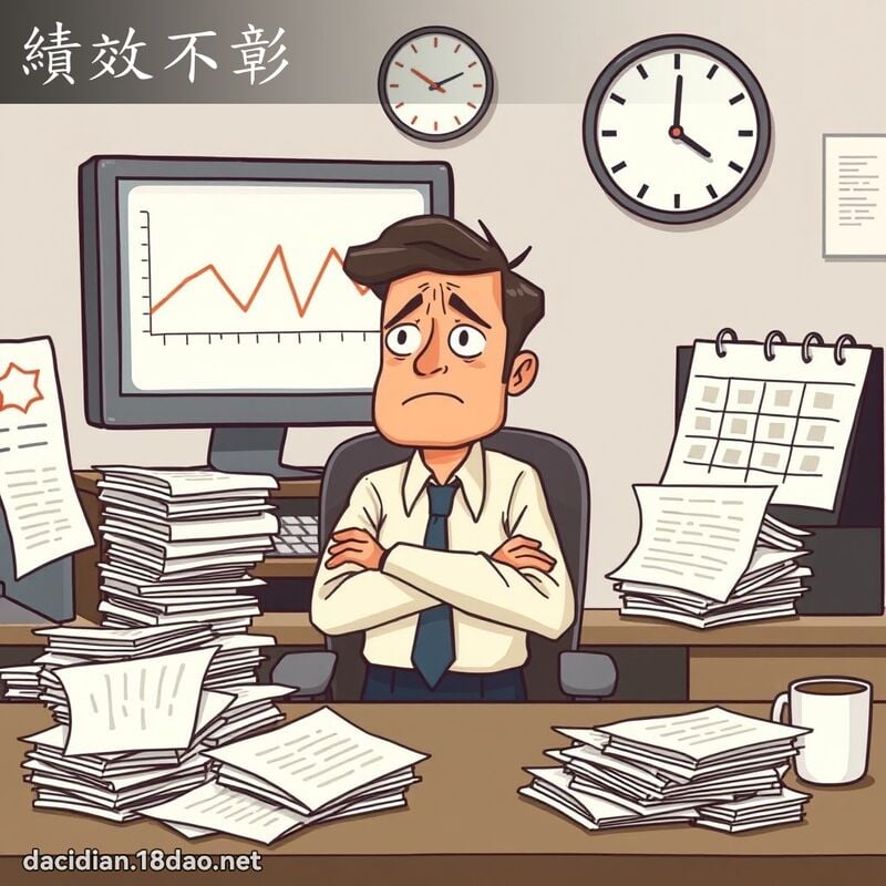 績效不彰 - 國語大辭典配圖