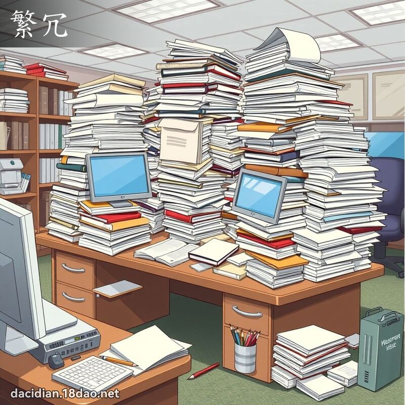繁冗 - 国语大辞典配图