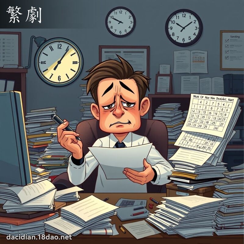 繁劇 - 國語大辭典配圖