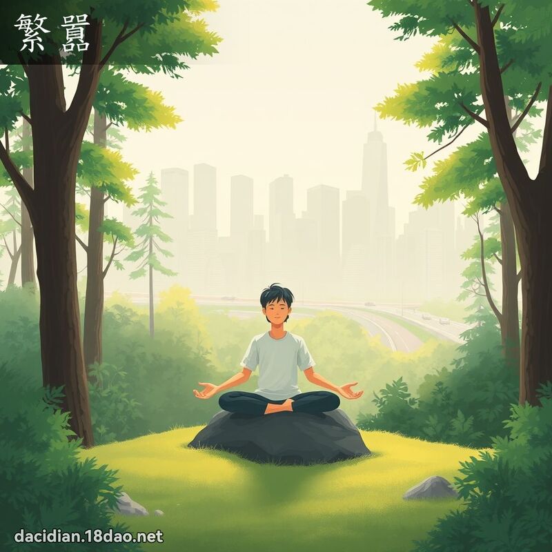 繁囂 - 國語大辭典配圖
