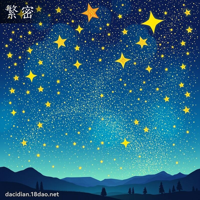 繁密 - 国语大辞典配图