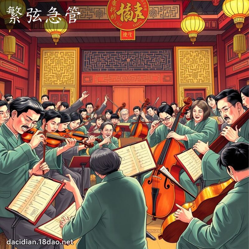 繁弦急管 - 國語大辭典配圖