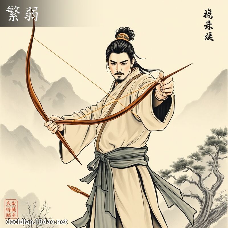 繁弱 - 國語大辭典配圖
