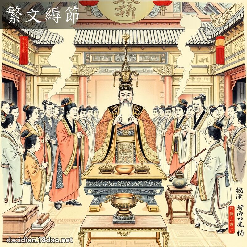 繁文縟节 - 国语大辞典配图