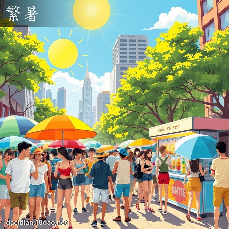 繁暑 - 國語大辭典配圖