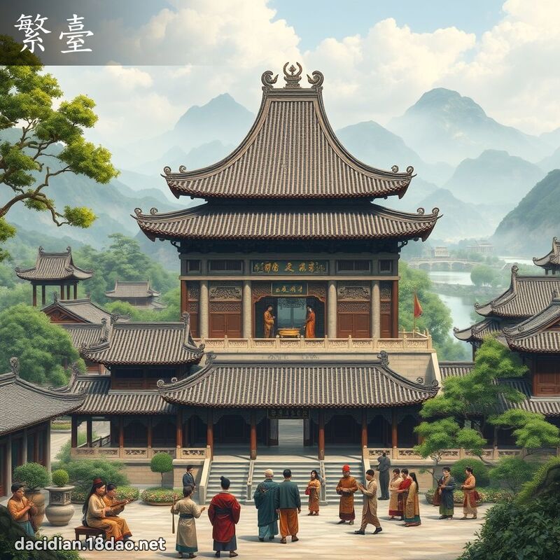 繁臺 - 國語大辭典配圖