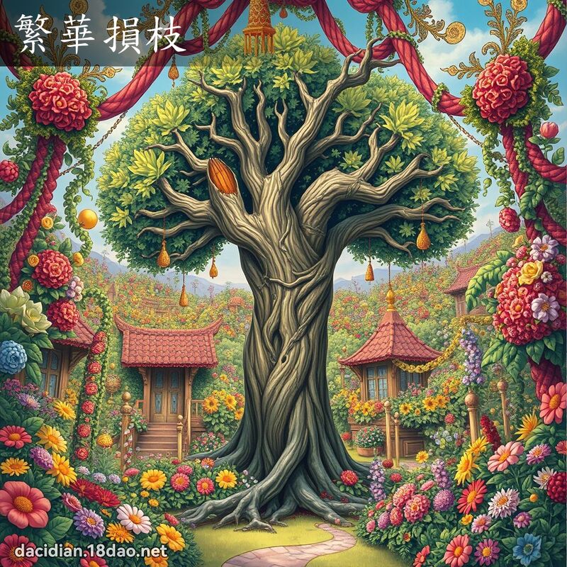 繁華損枝 - 國語大辭典配圖