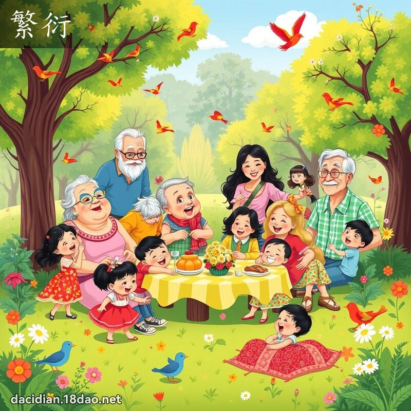 繁衍 - 國語大辭典配圖