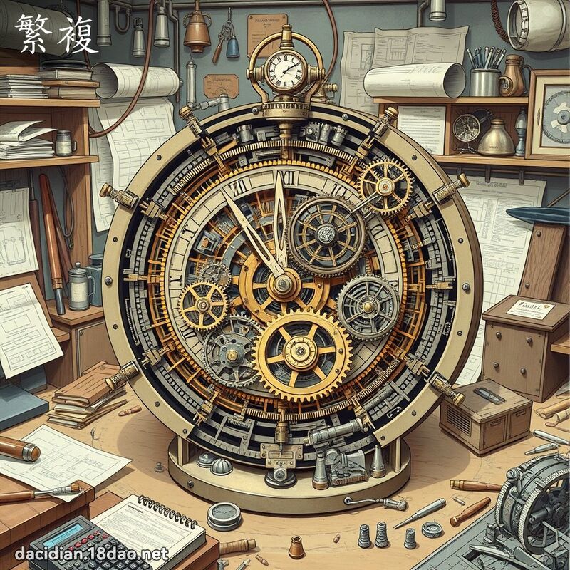 繁複 - 國語大辭典配圖