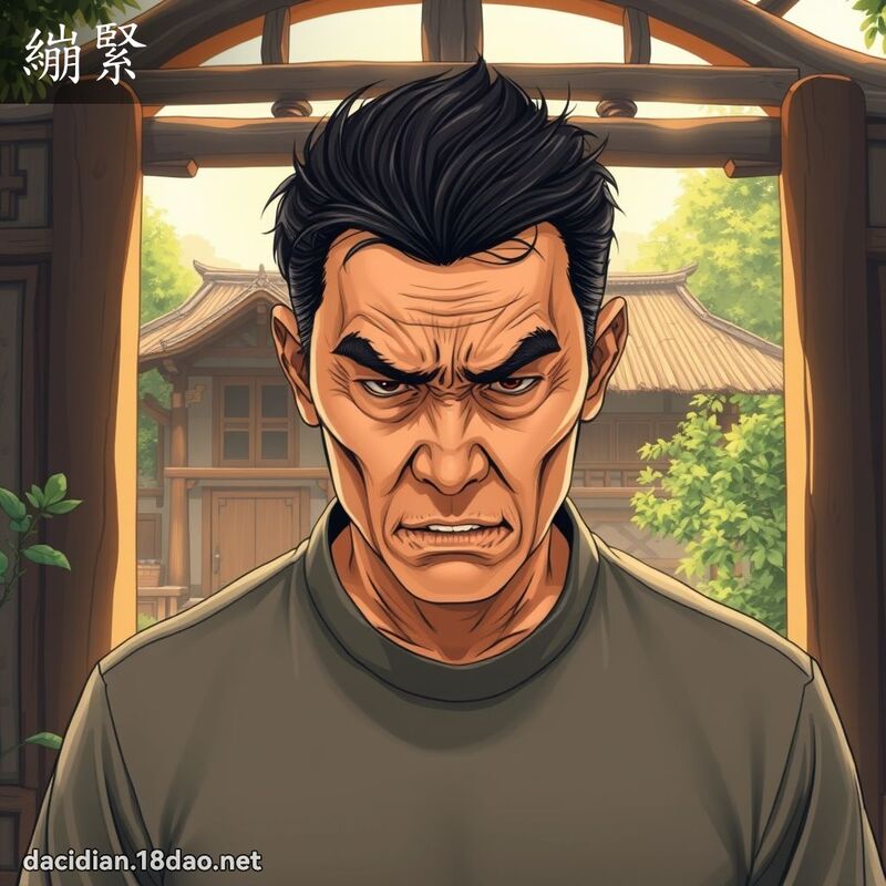 繃緊 - 國語大辭典配圖