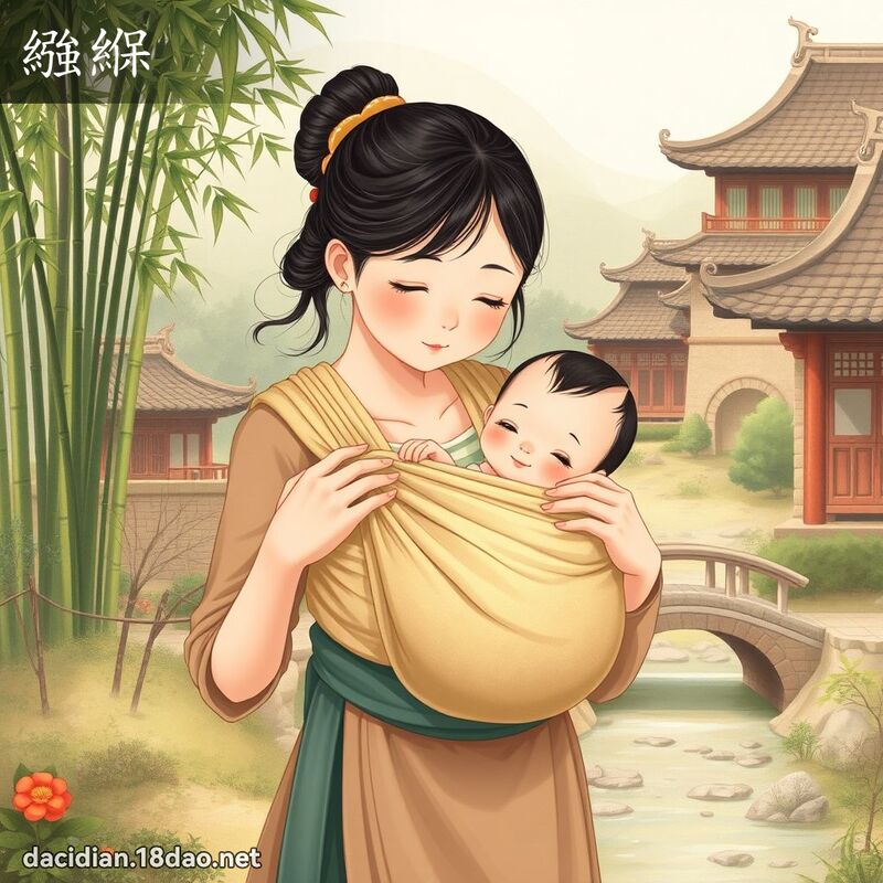 繈緥 - 國語大辭典配圖
