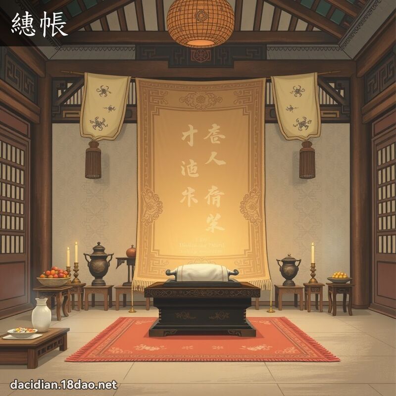 繐帳 - 國語大辭典配圖