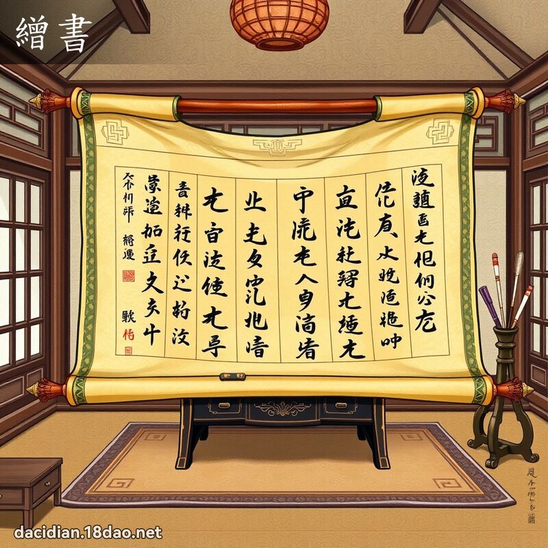 繒书 - 国语大辞典配图