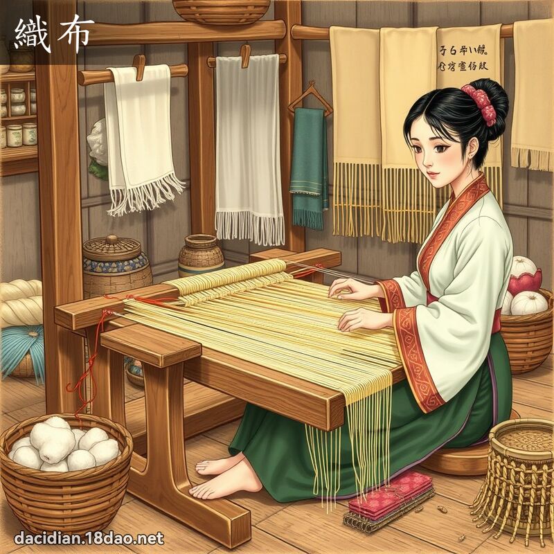织布 - 国语大辞典配图