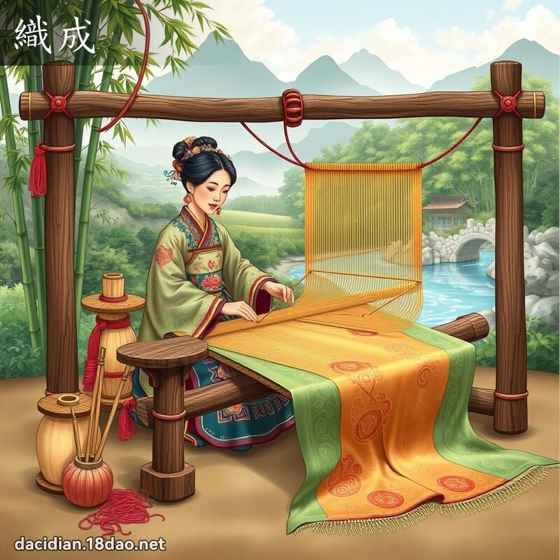 織成 - 國語大辭典配圖