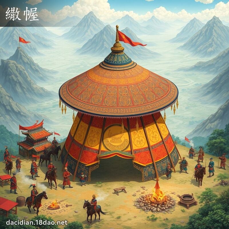繖幄 - 國語大辭典配圖