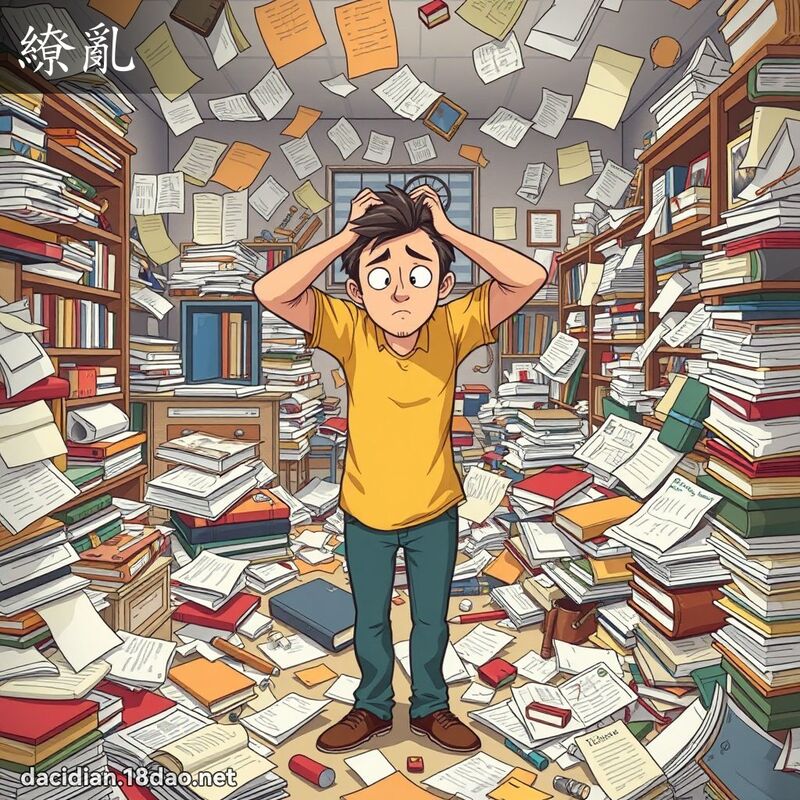 繚亂 - 國語大辭典配圖