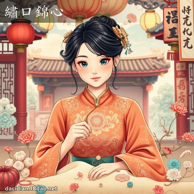 绣口锦心 - 国语大辞典配图