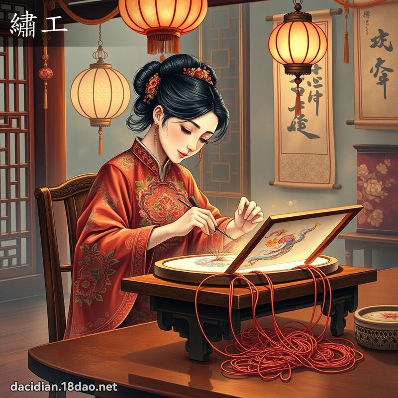 绣工 - 国语大辞典配图