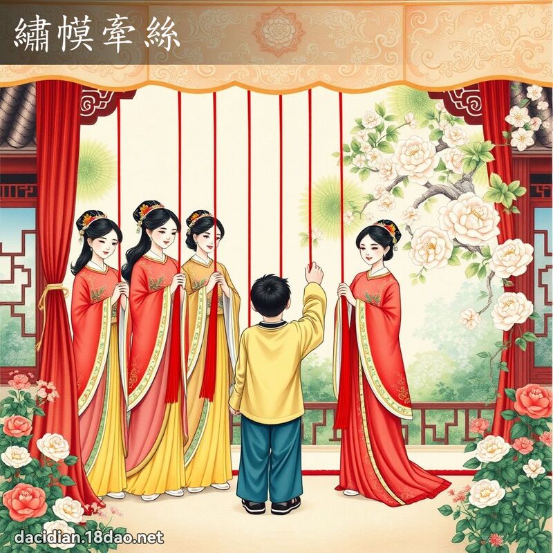 绣幙牵丝 - 国语大辞典配图