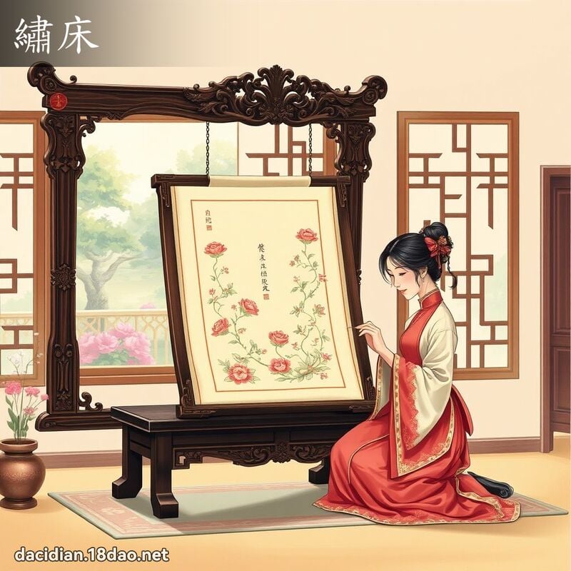 繡床 - 國語大辭典配圖