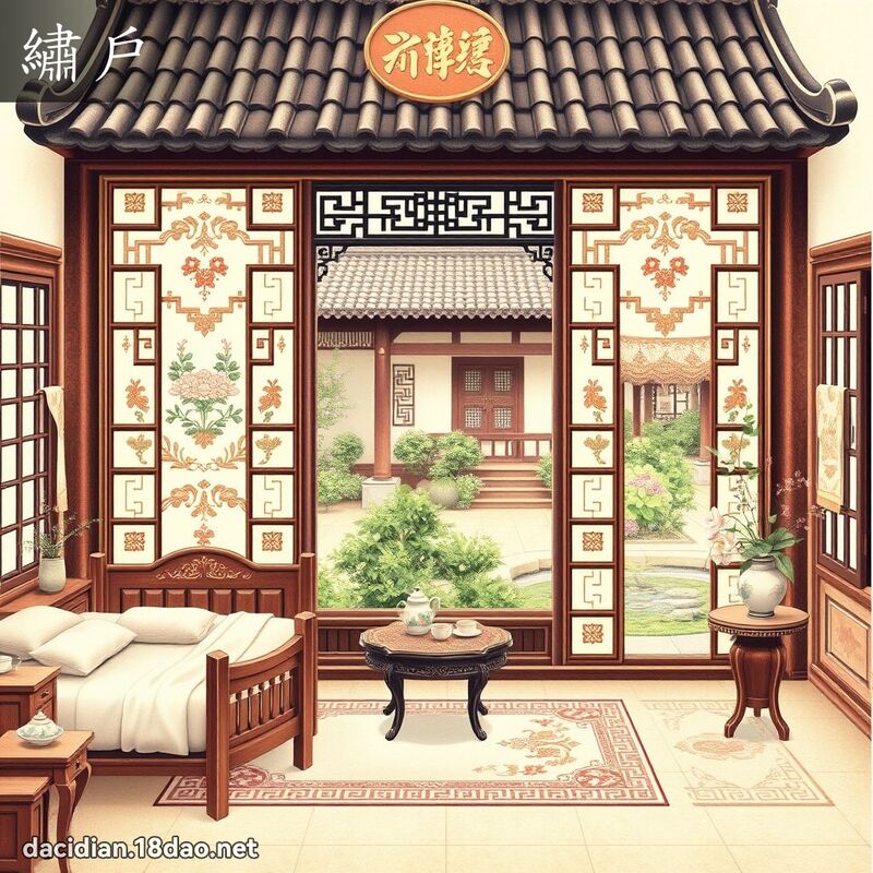 繡戶 - 國語大辭典配圖