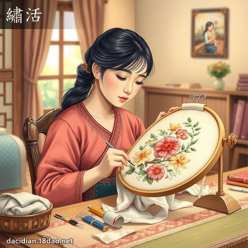 繡活 - 國語大辭典配圖