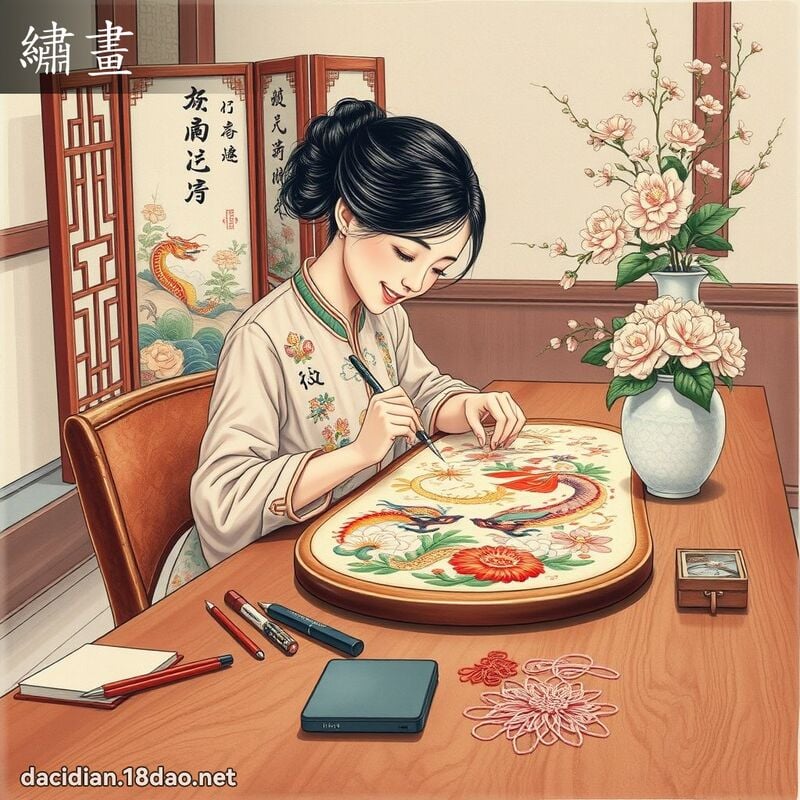 绣画 - 国语大辞典配图