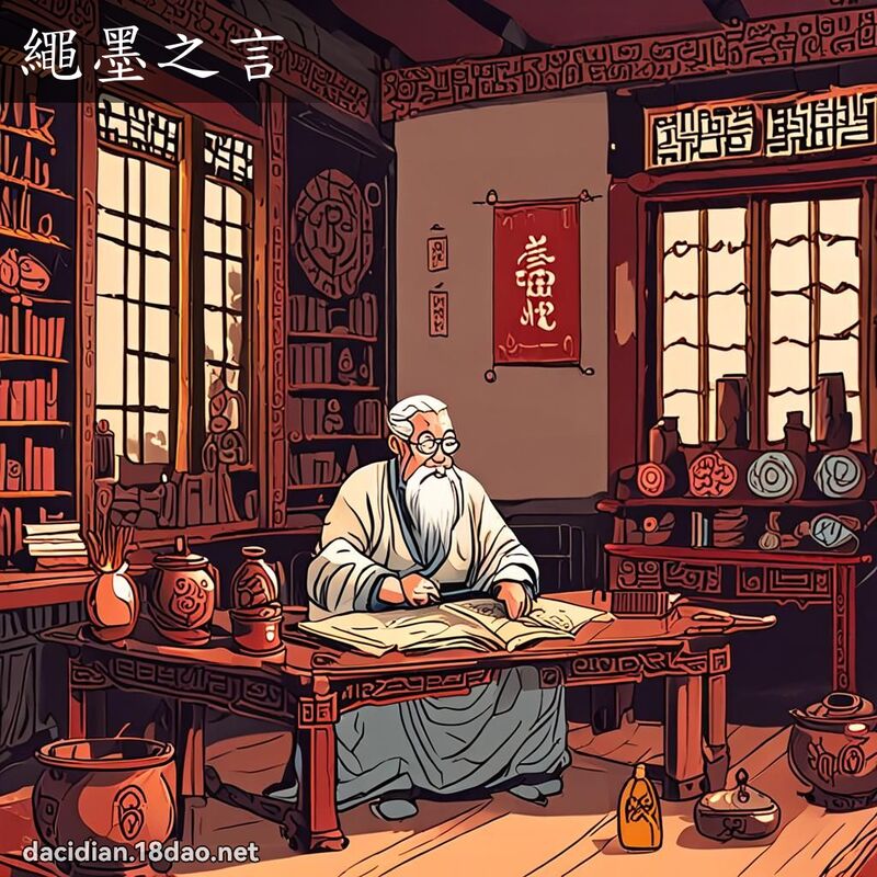 绳墨之言 - 国语大辞典配图