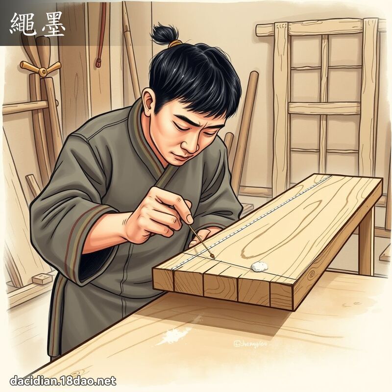 繩墨 - 國語大辭典配圖