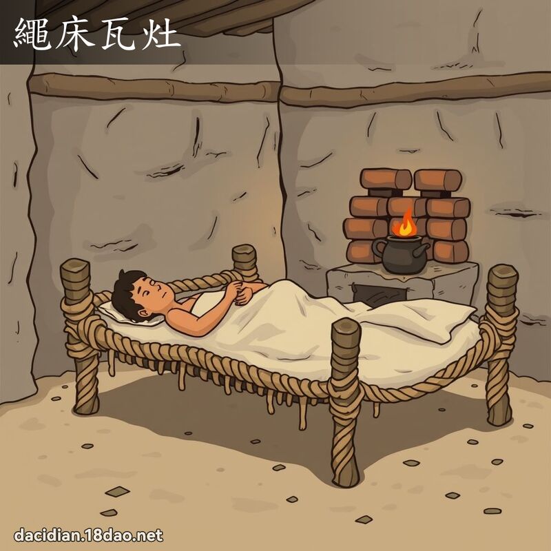 绳床瓦灶 - 国语大辞典配图