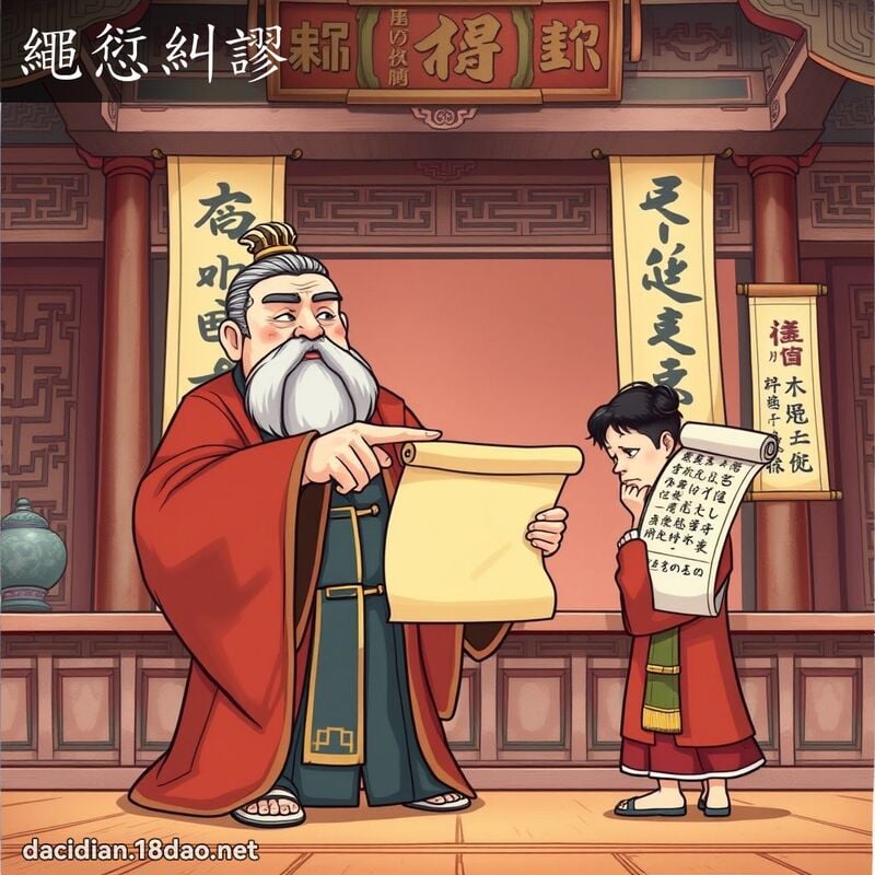 繩愆糾謬 - 國語大辭典配圖