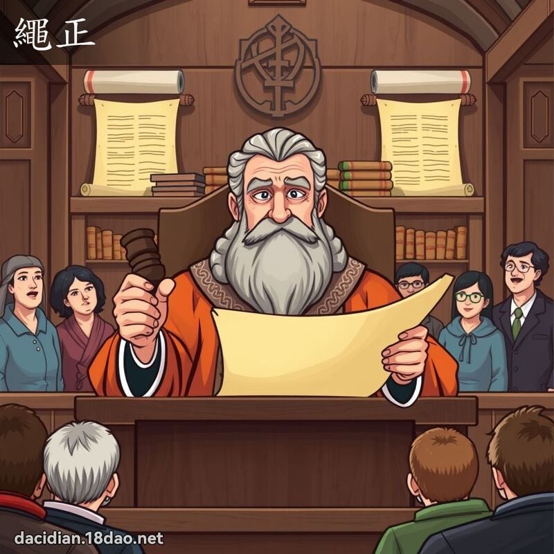 繩正 - 國語大辭典配圖