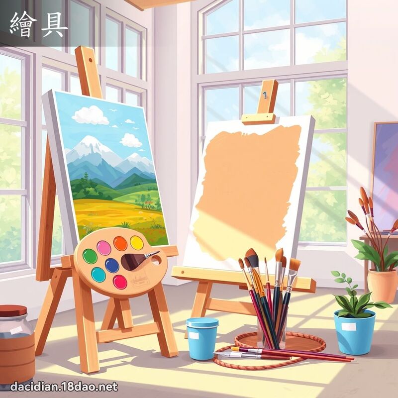 繪具 - 國語大辭典配圖