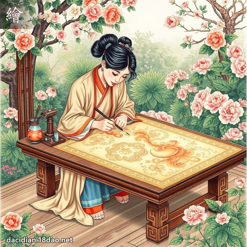 繪 - 國語大辭典配圖