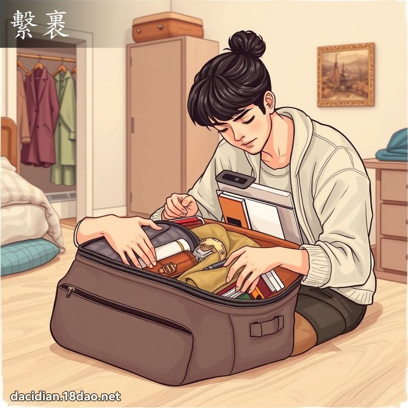 系裹 - 国语大辞典配图