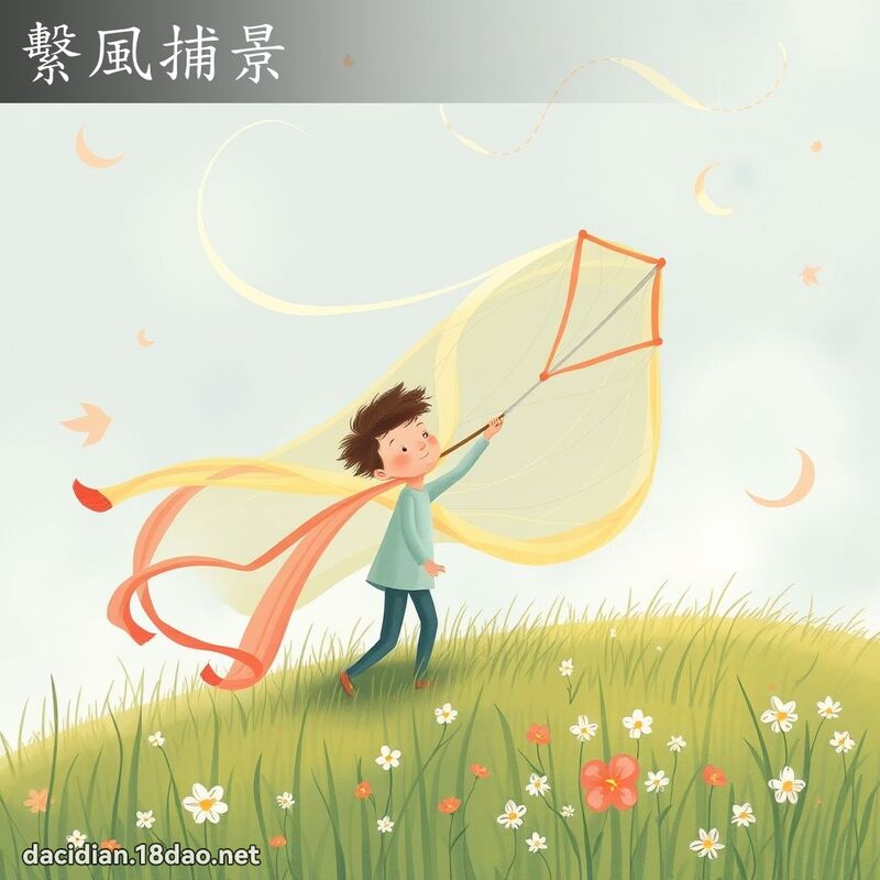 繫風捕景 - 國語大辭典配圖