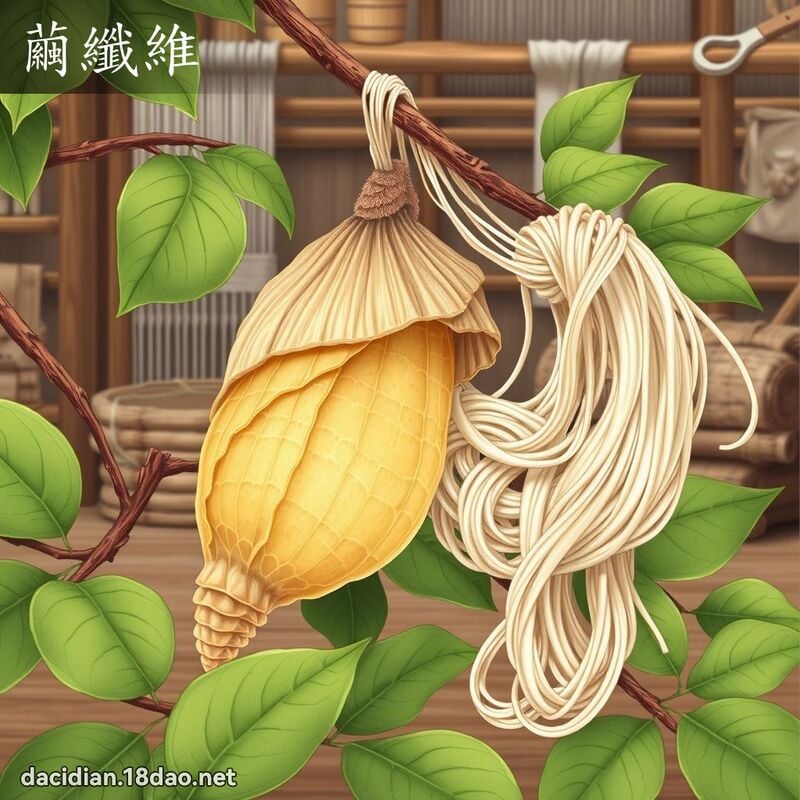 茧纤维 - 国语大辞典配图