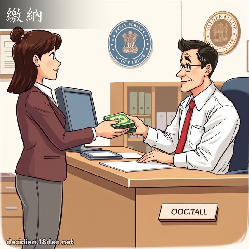 缴纳 - 国语大辞典配图