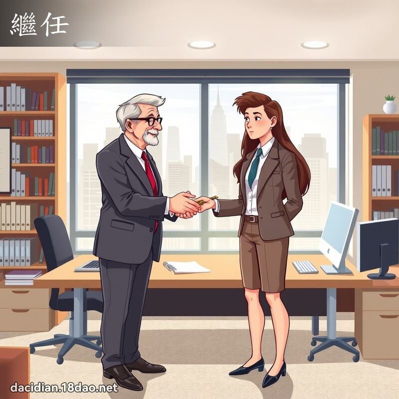 繼任 - 國語大辭典配圖
