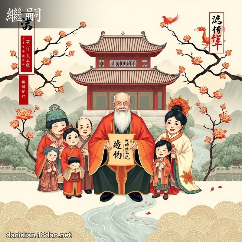 繼嗣 - 國語大辭典配圖