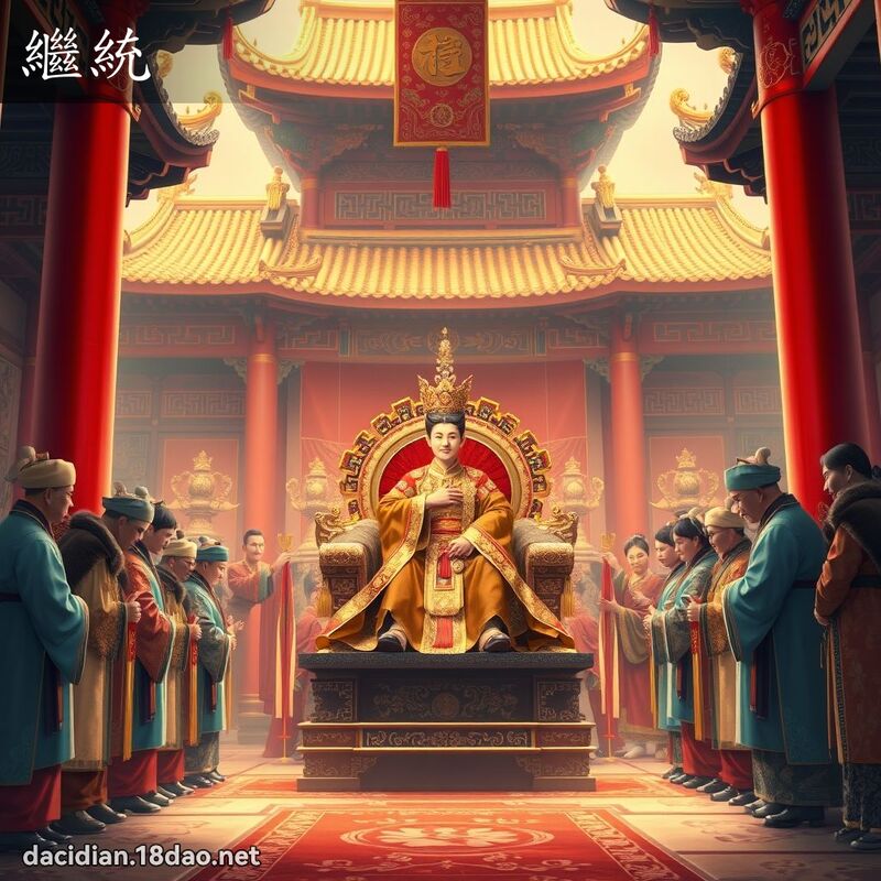 繼統 - 國語大辭典配圖
