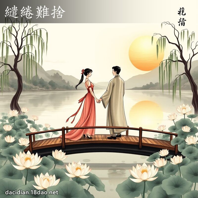 繾綣難捨 - 國語大辭典配圖