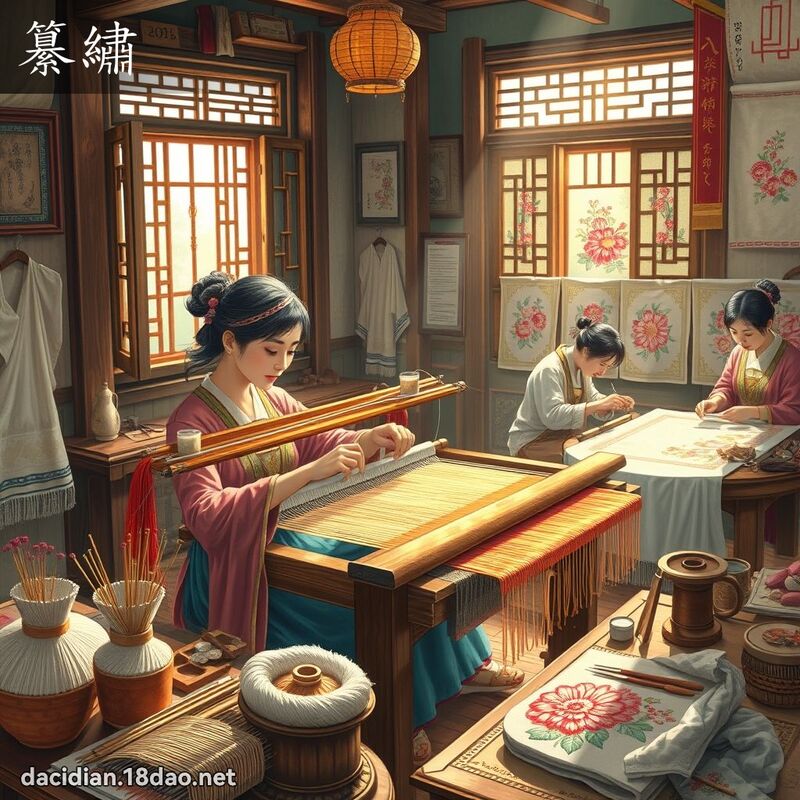 纂繡 - 國語大辭典配圖