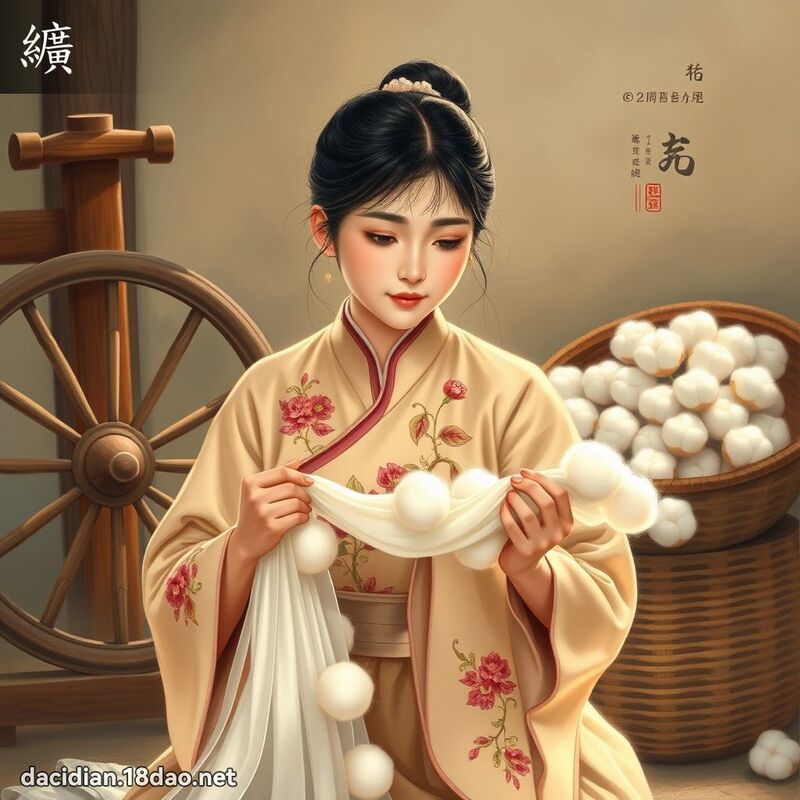 纊 - 國語大辭典配圖