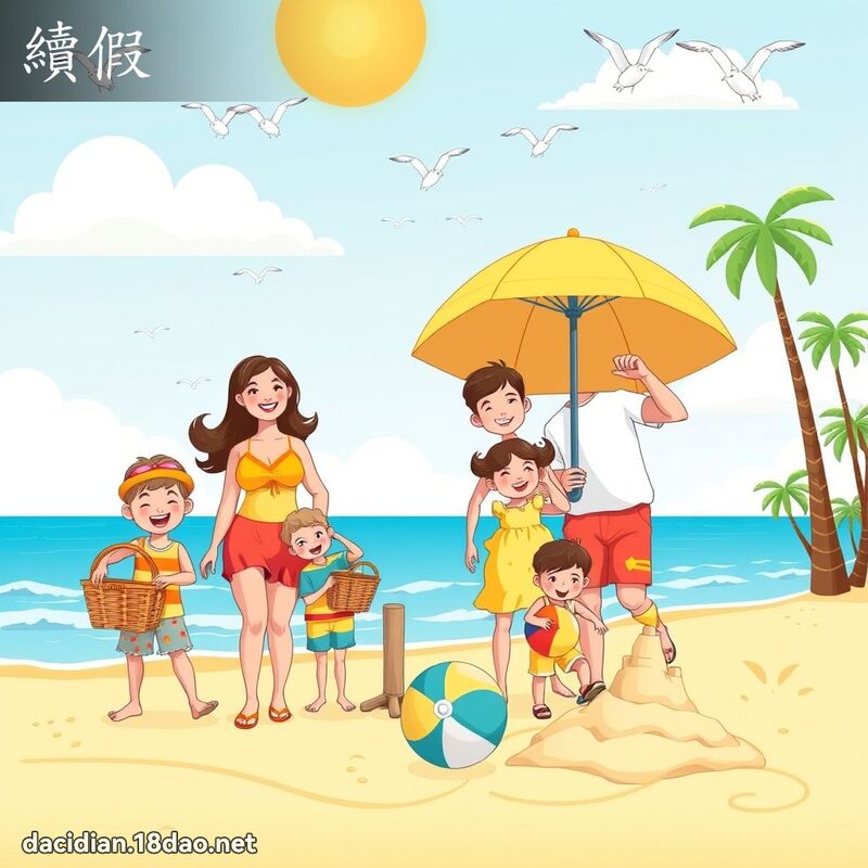 续假 - 国语大辞典配图