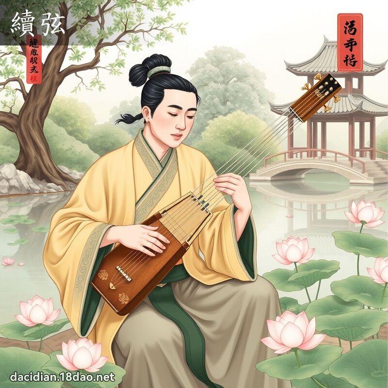 續弦 - 國語大辭典配圖