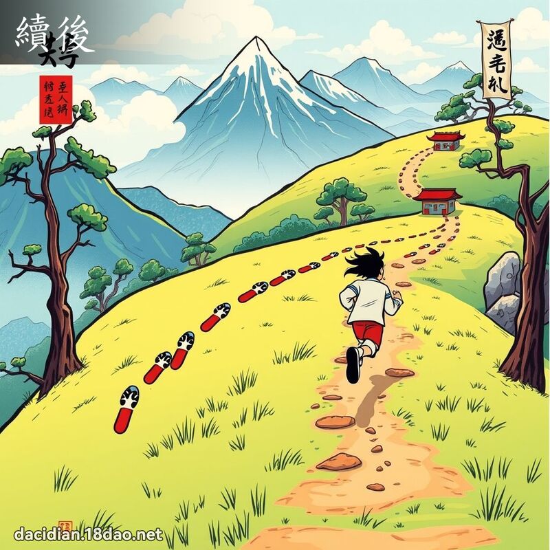 续后 - 国语大辞典配图